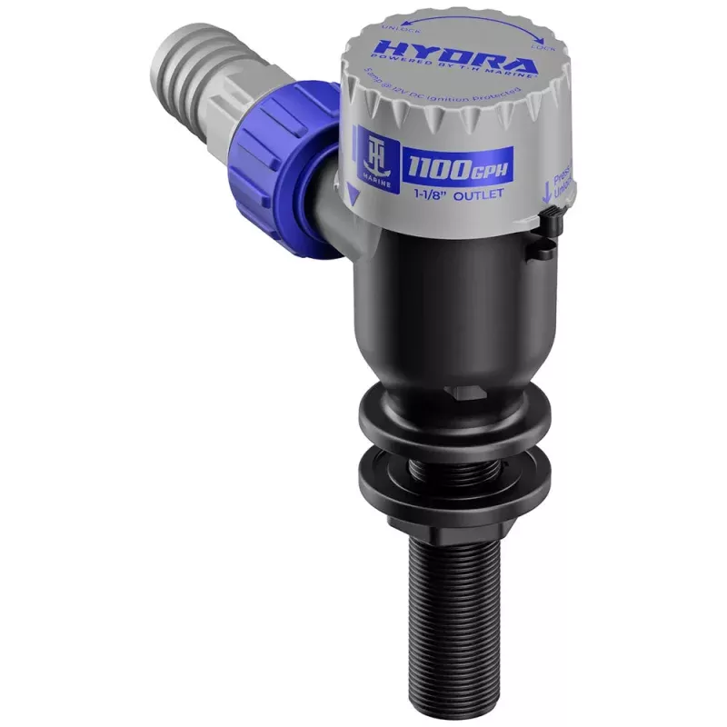 T-H Marine HYDRA Livewell Pump – 1100 GPH – 12V – Long Nozzle