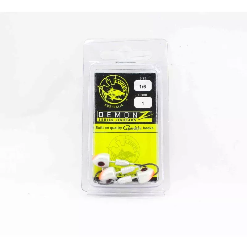 Tackle Tactics TT Demonz Jig Head 1/6 oz 1H 3/pack Pearl (7846)