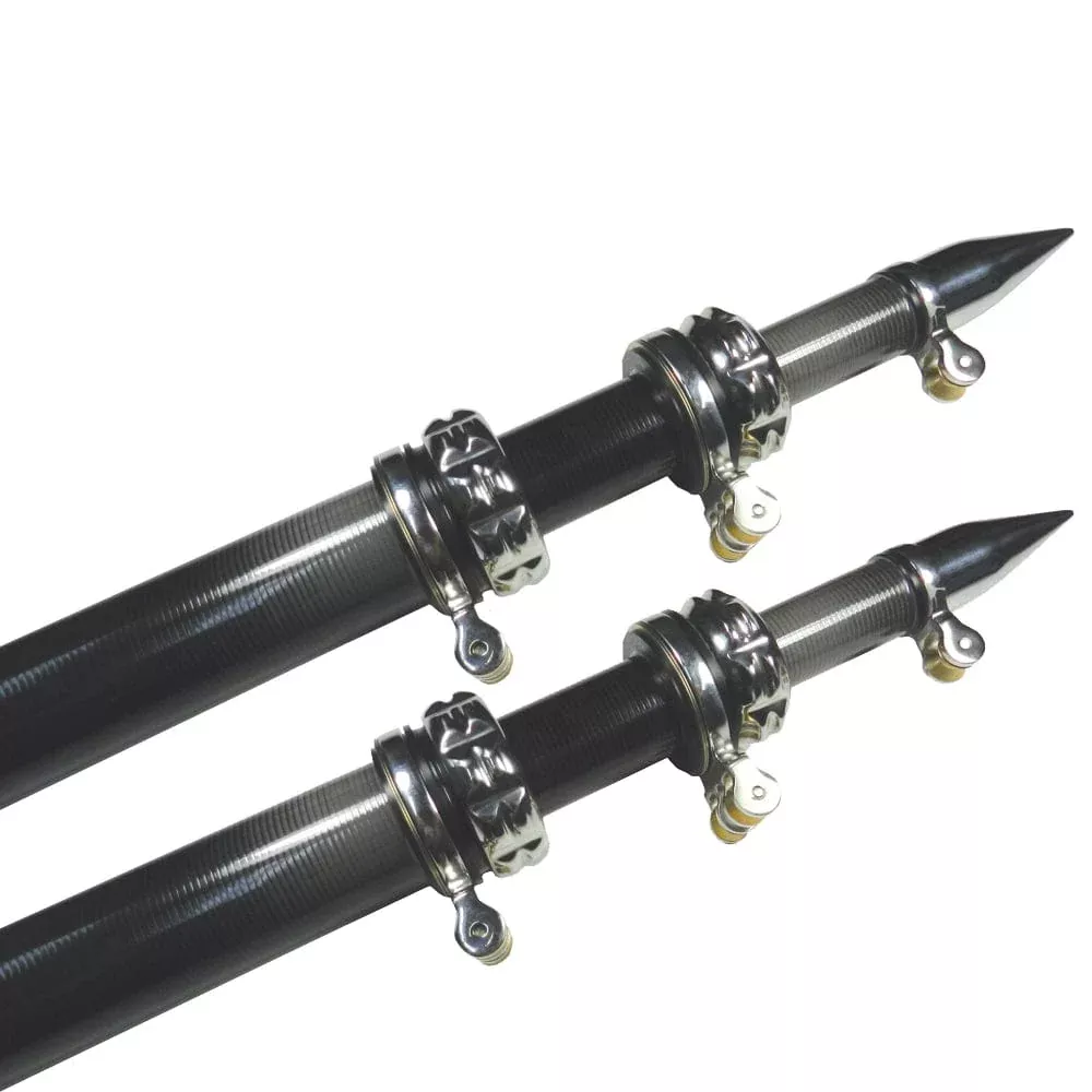 TACO 20′ Carbon Fiber Outrigger Poles – Pair – Black
