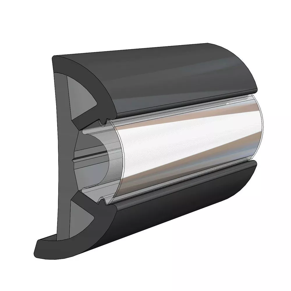 TACO Large SuproFlex Rub Rail 2.5″ x 1″ – Black [V11-9970BKA100-1]