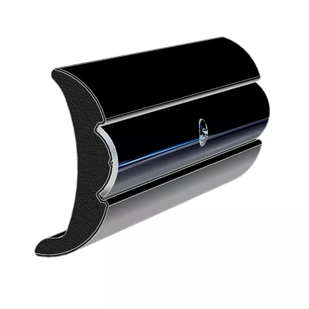 TACO Rigid Vinyl Flex-Core Rub Rail 2″ x 7/8″ – Black 60 [V21-9906BKA60D-1]