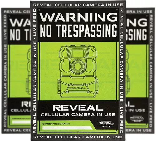 Tactacam Reveal No Trespassing – Sign 3pk