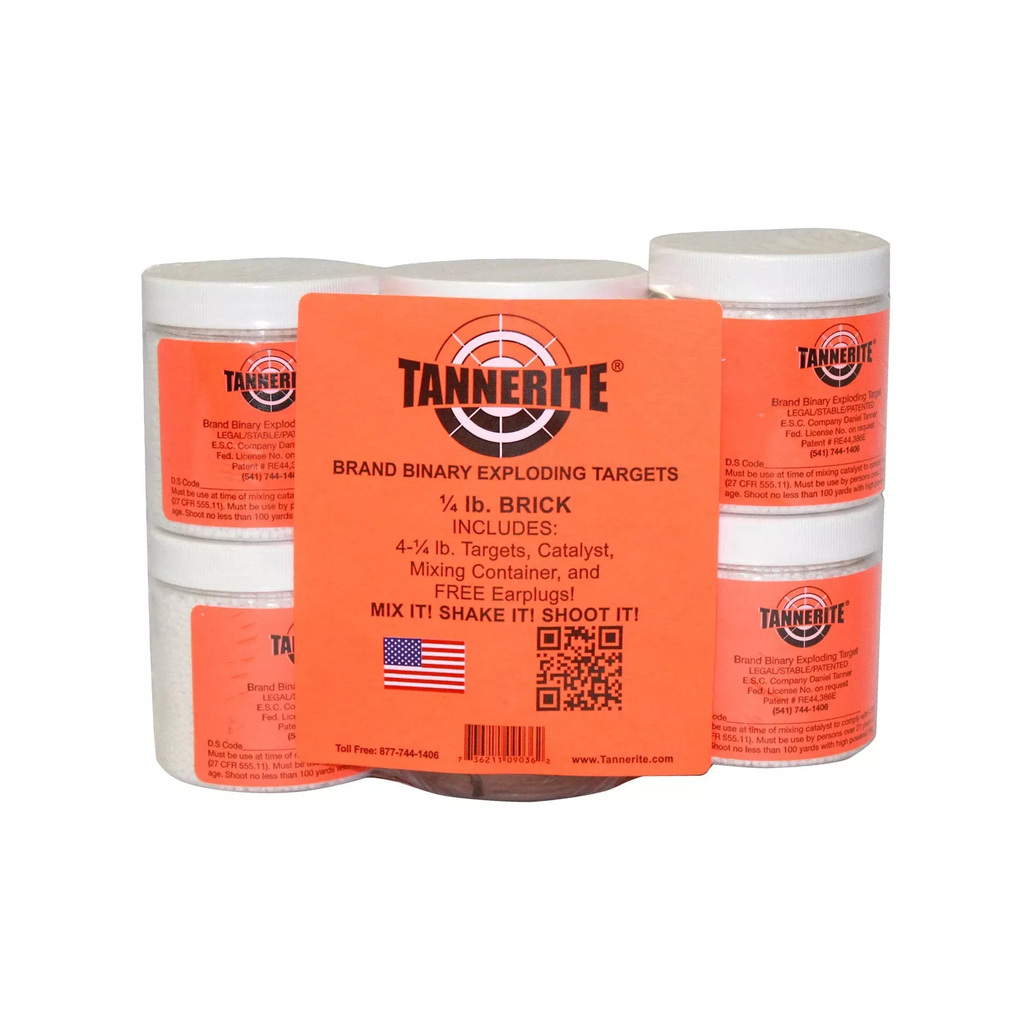 Tannerite Qtrt Brick 1/4lb Trgt 4/pk