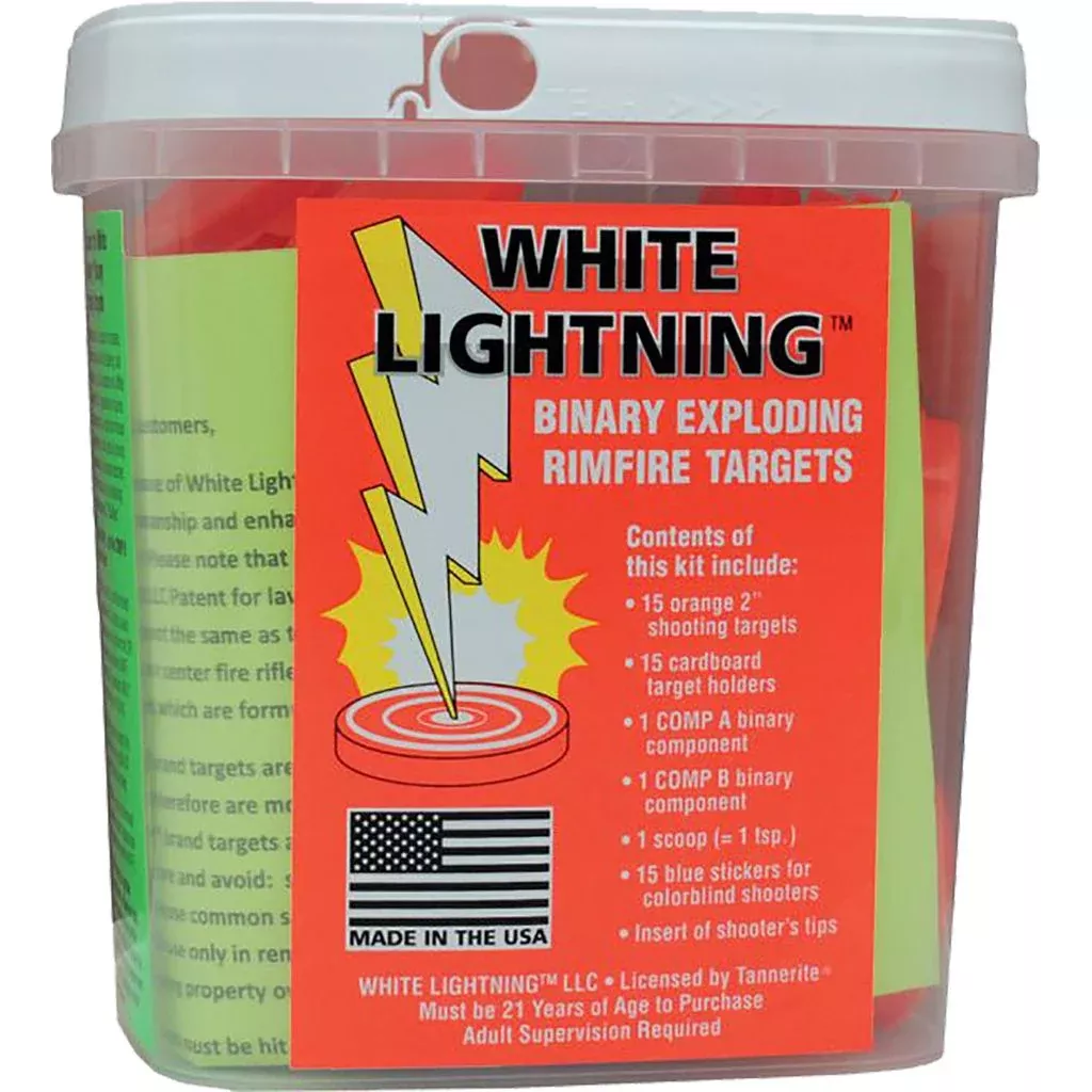 Tannerite White Lightning Rimfire Target - 15 Pack