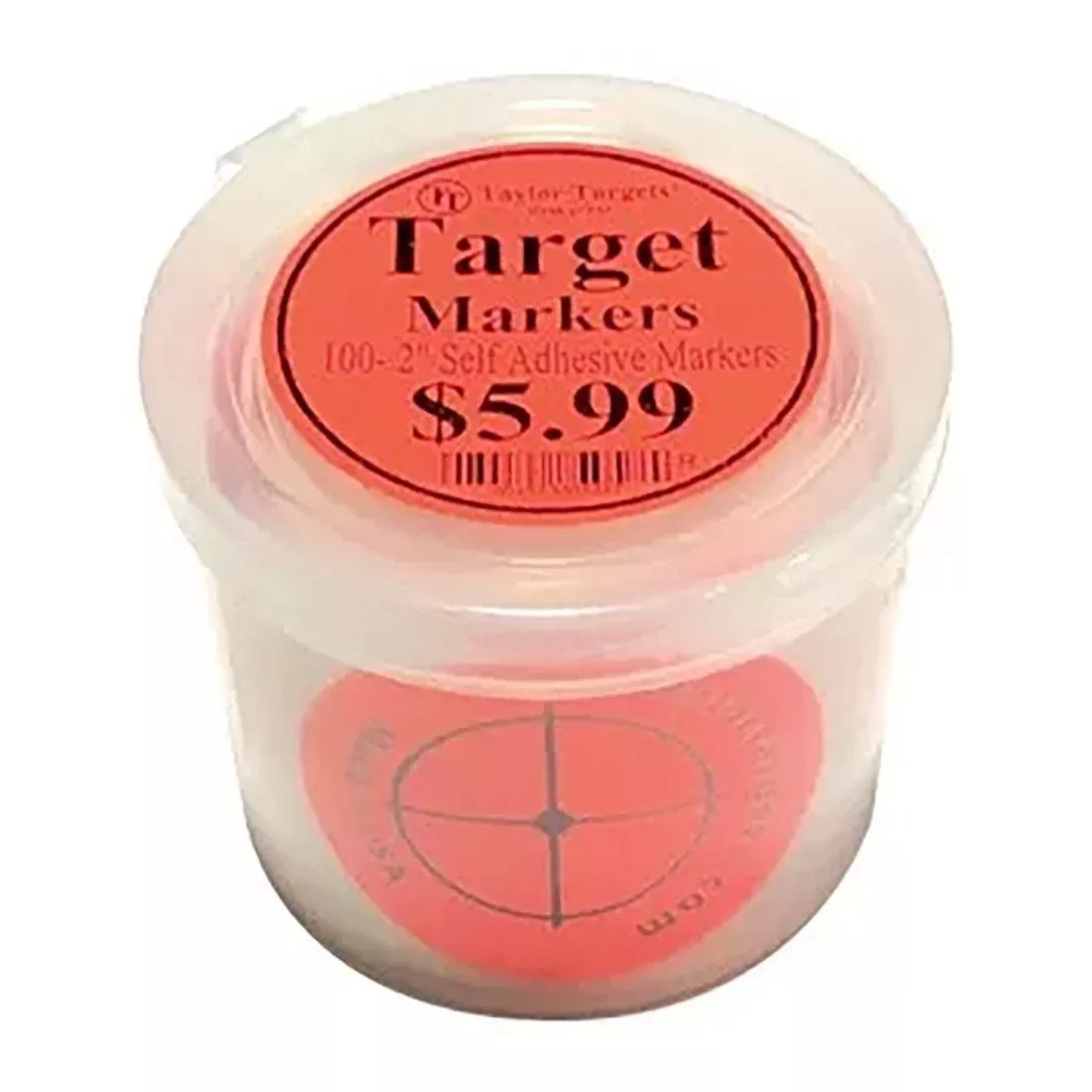 Taylor Targets Red Target Markers – 100 Pieces #REDMRKRS