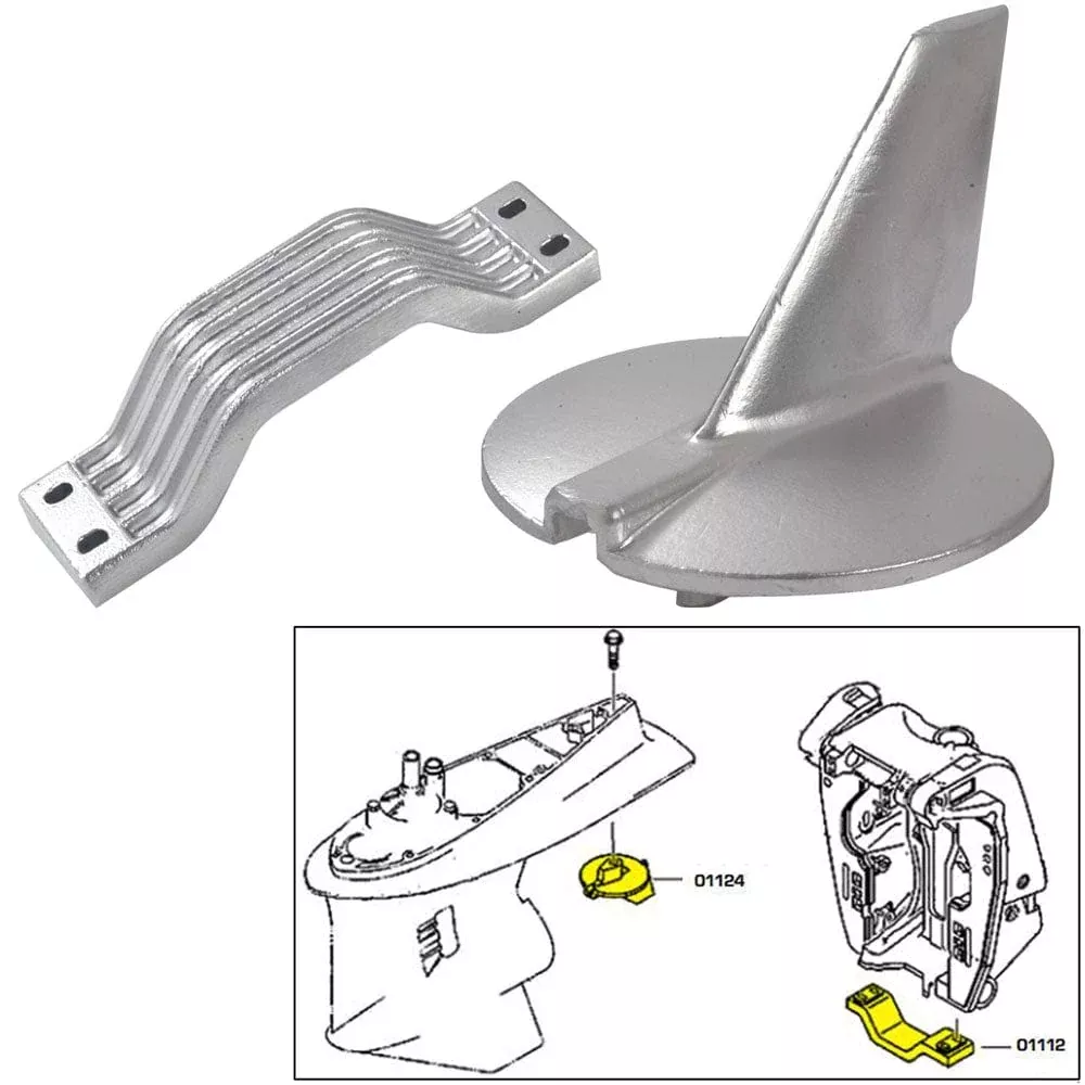 Tecnoseal Anode Kit – Yamaha 200-250HP – Zinc