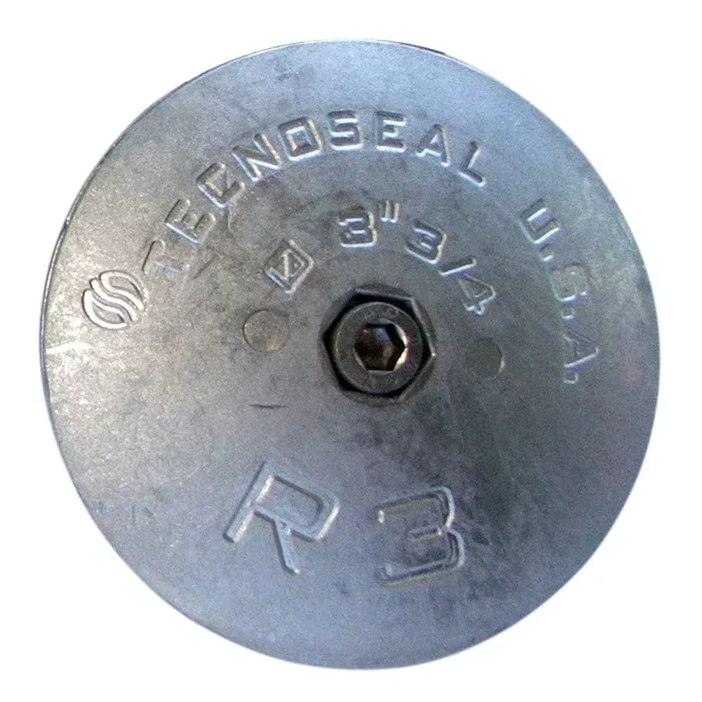 Tecnoseal R3 Rudder Anode – Zinc – 3-3/4″ Diameter