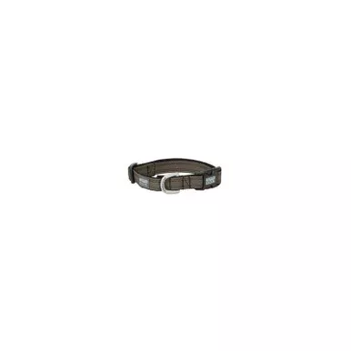 Terrain D.O.G. Canvas Snap-N-Go Adjustable Dog Collar - Large 17" - 25", Olive