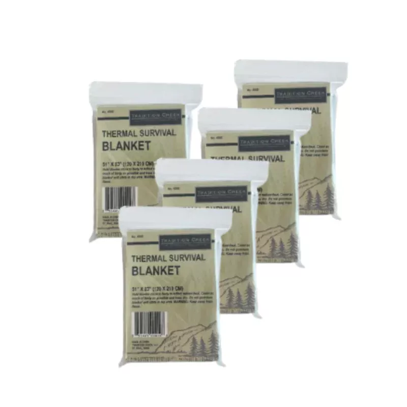 Thermal Survival Blanket – 5 Pack