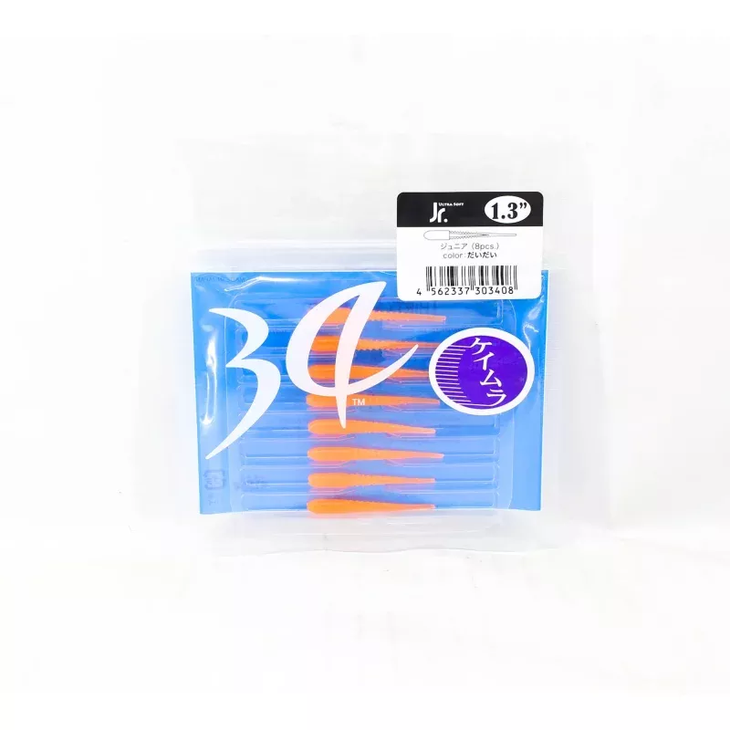 Thirty Four Soft Lure Ultra Soft Jr 1.3 Inch 8 per pack Daidai (3408)