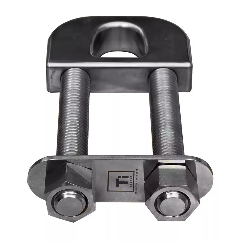 Ti-Tackle Titanium Bow D Ring – 4 Long Stud