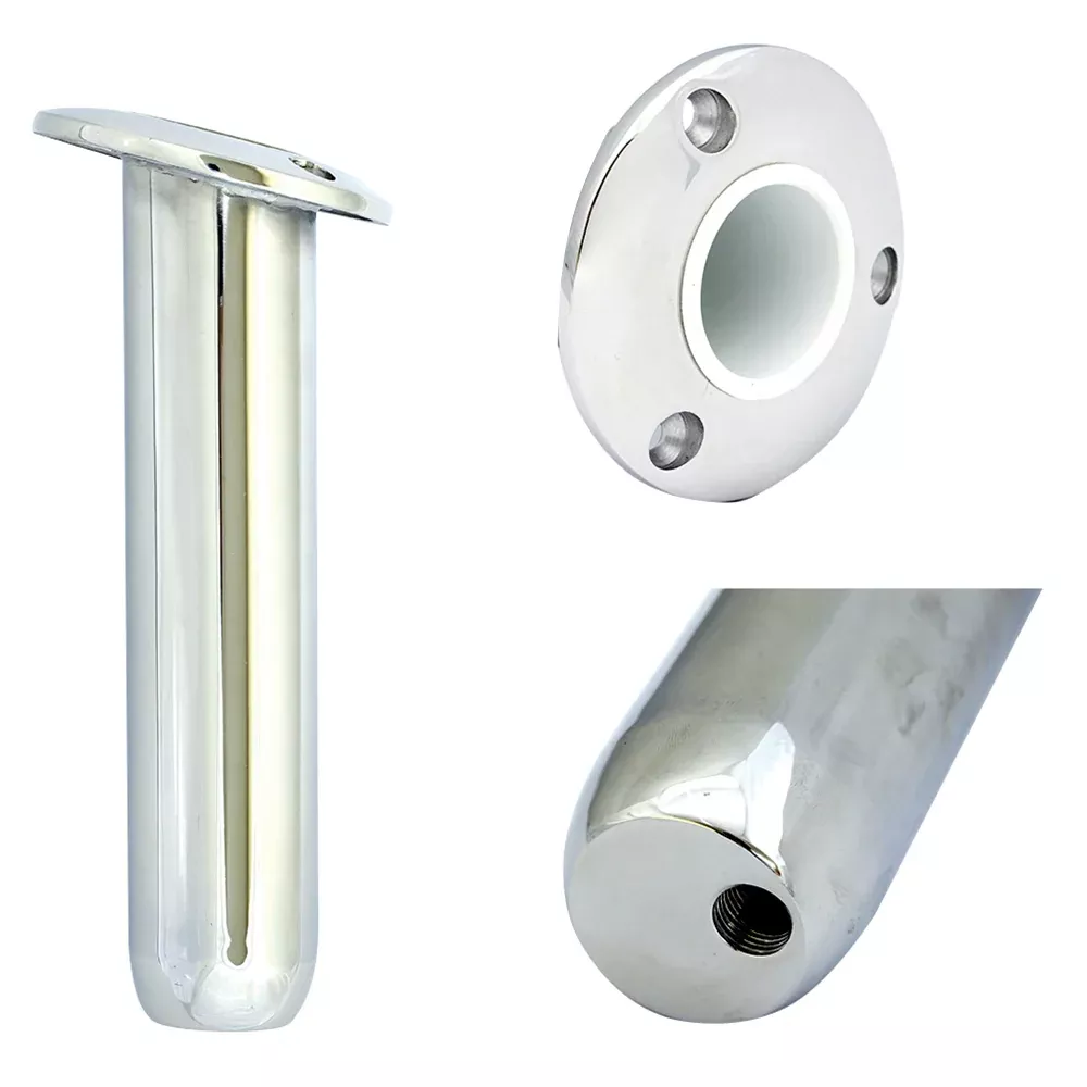 Tigress Round Head Closed Base Rod Holder – 15 Degree – 9″ [77901]