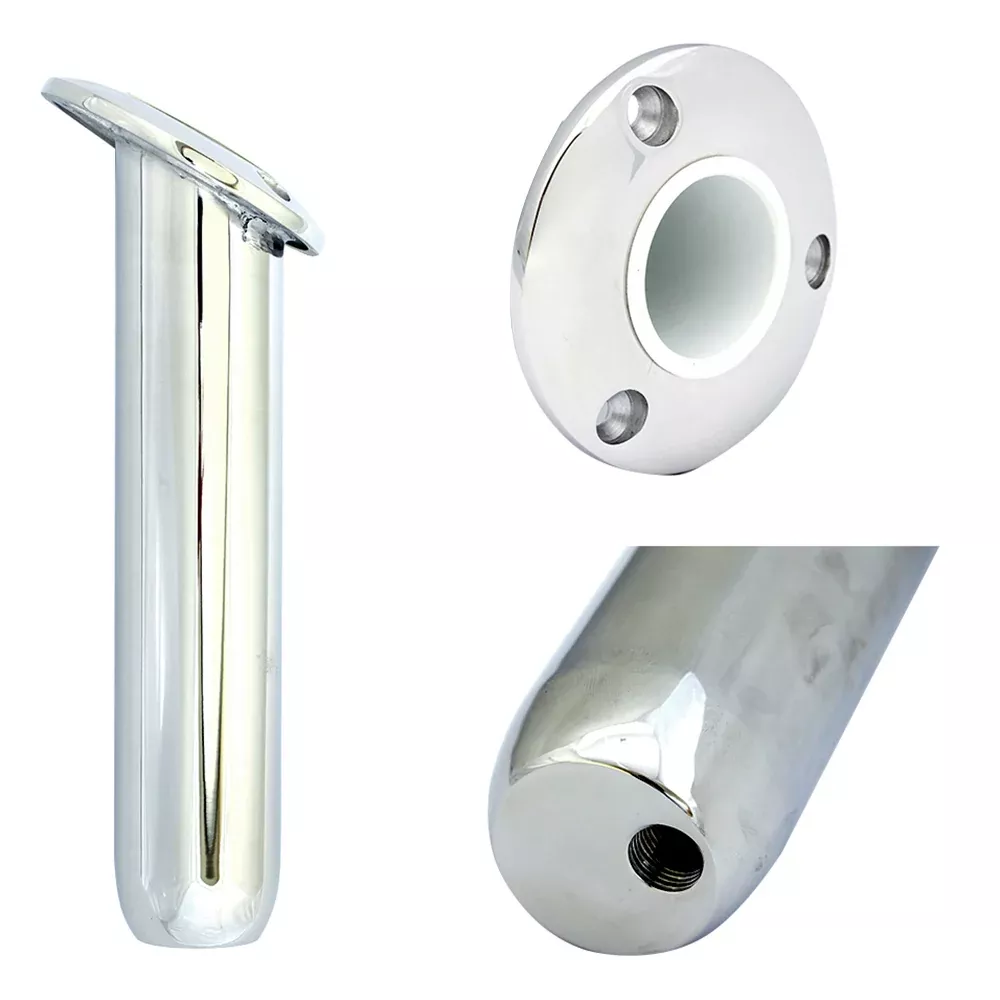 Tigress Round Head Closed Base Rod Holder – 30 Degree – 9″ [77900]