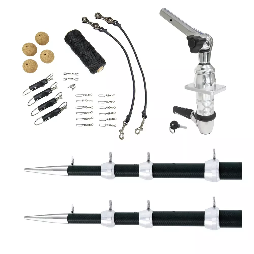 Tigress XD Top Mount System – 18 Carbon Fiber Black/Silver Ultimate Rigging Kit [88679-01]