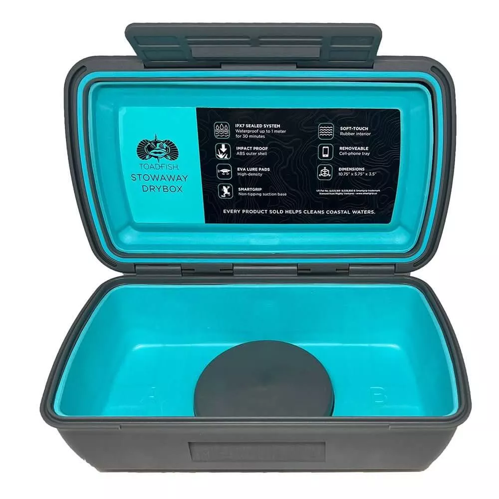 Toadfish Stowaway Dry Box w/Smart Grip & Cell Phone Tray Insert - 1139