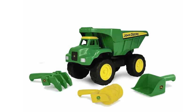 Tomy 15″ Big Scoop Dump Truck with Sand Tools
