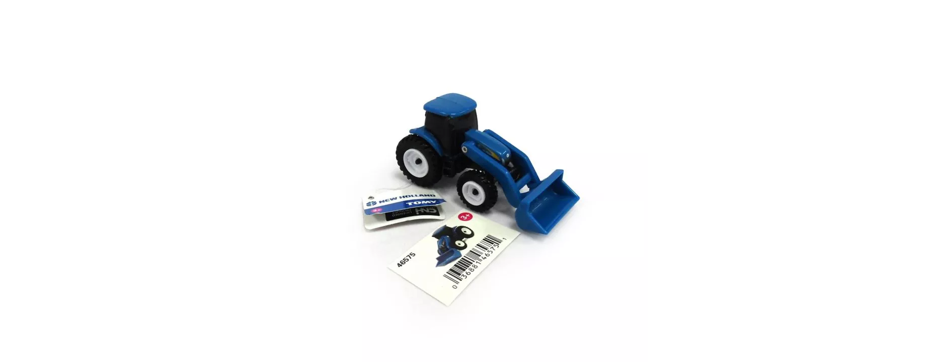 Tomy 3 in. New Holland Tractor Toy with Loader