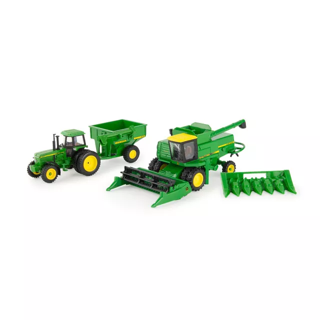 Tomy John Deere 1:64 Scale Harvesting Set – Farm Toy Set #45821