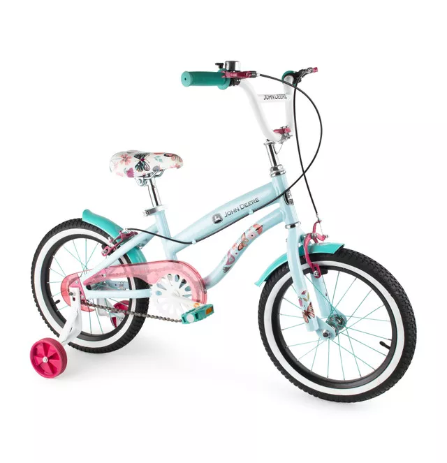Tomy John Deere 16″ Bluebird Kids’ Bicycle With Removable Training Wheels #46400