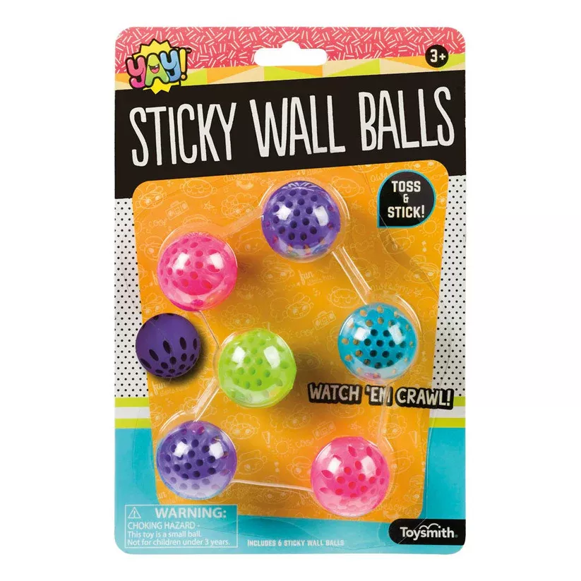 Toysmith Sticky Wall Balls #90819