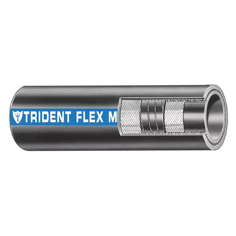 Trident Marine 3/4″ Flex Marine Wet ExhaustWater Hose – Black – Sold by the Foot [100-0346-FT]