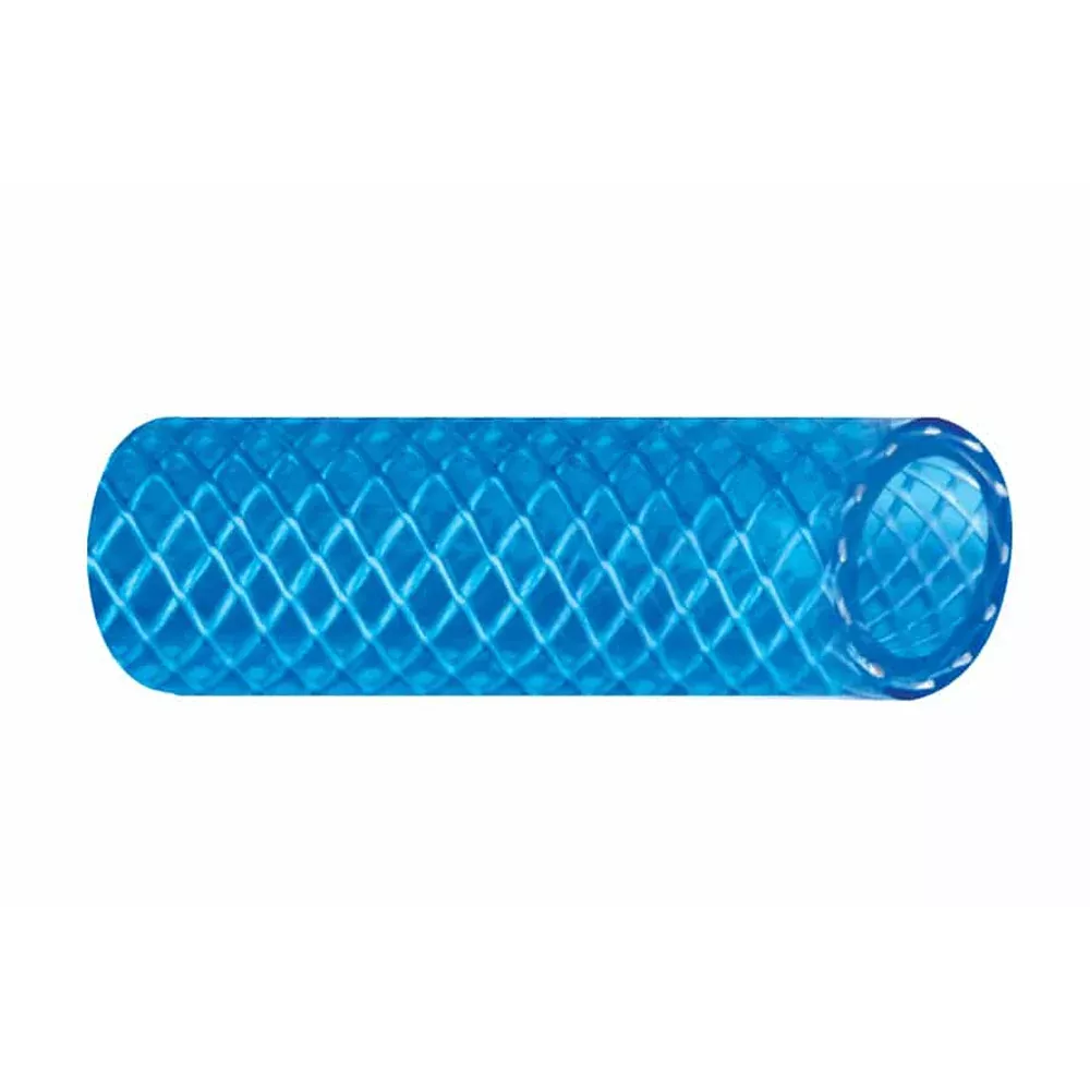 Trident Marine 5/8″ x 50 Boxed Reinforced PVC (FDA) Cold Water Feed Line Hose – Drinking Water Safe – Translucent Blue [165-0586]