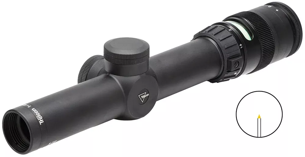 Trijicon AccuPointBlack Hardcoat Anodized 1-4x 24mm 30mm Tube