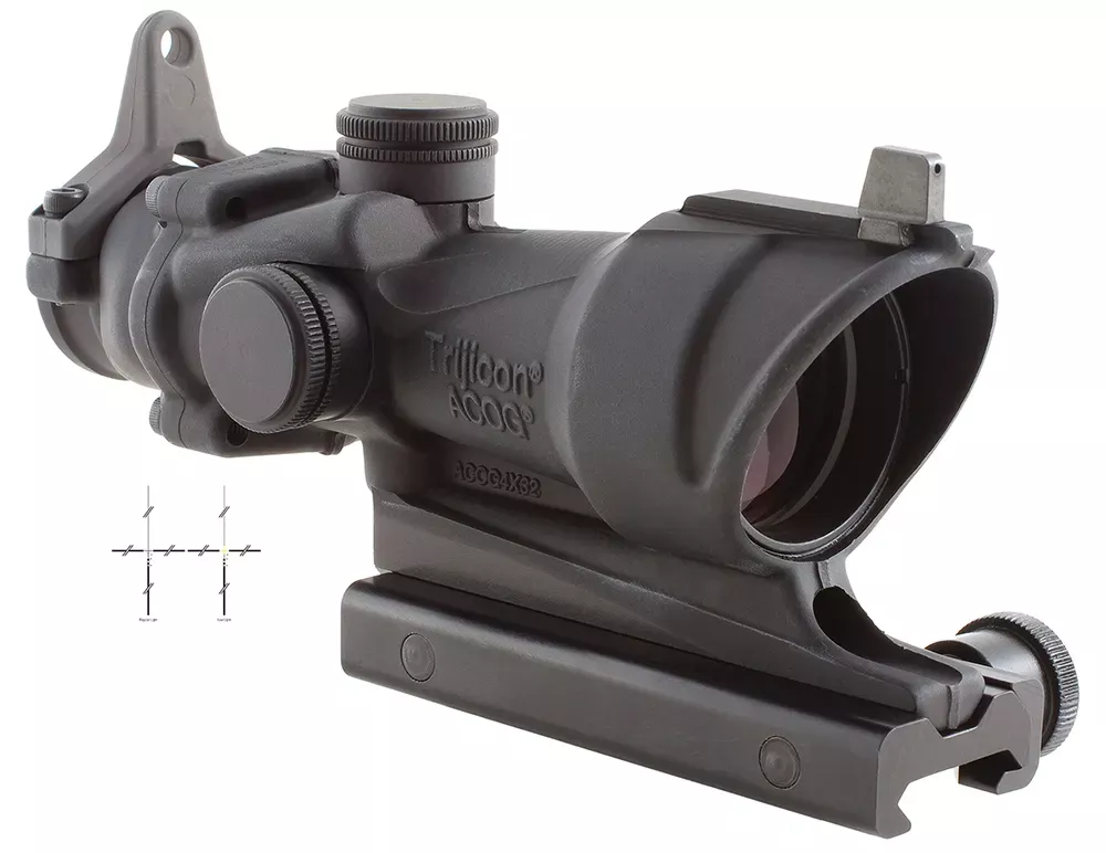 Trijicon ACOG Hardcoat Anodized 4x32mm Illuminated Amber