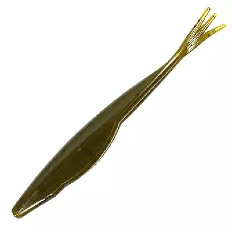 Triple Tail Jerk Shad– Green Pumpkin