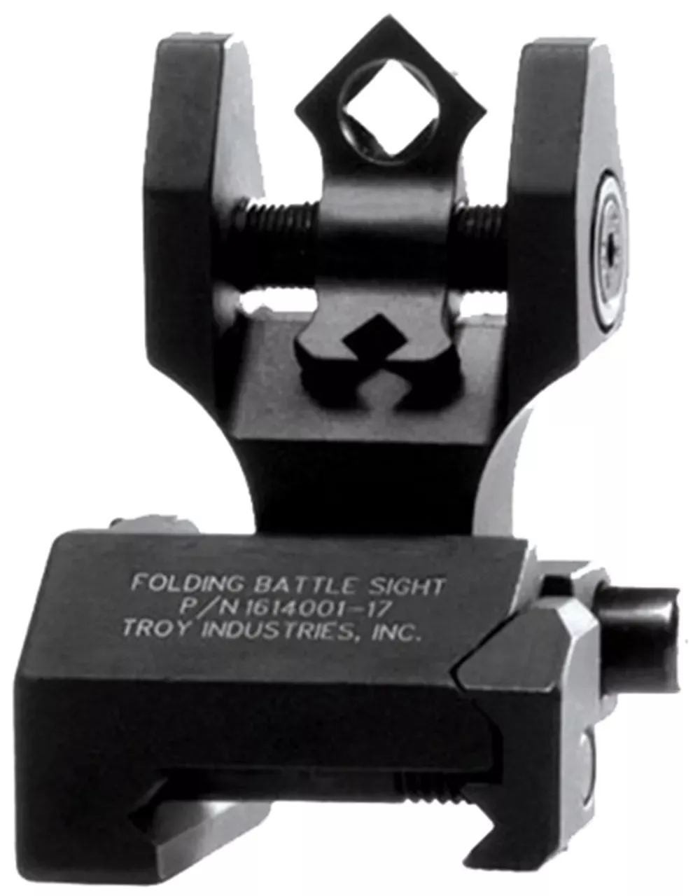 Troy Ind Dioptic BattleSight Rear Sight Folding Black for AR-Platform