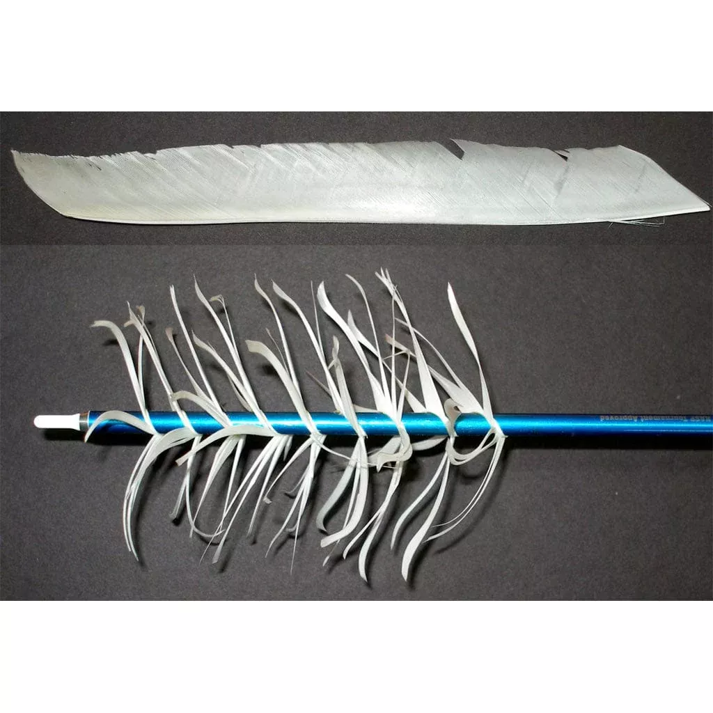 Trueflight Spiral Wrap Flu-flu Feathers White Rw 100 Pk.