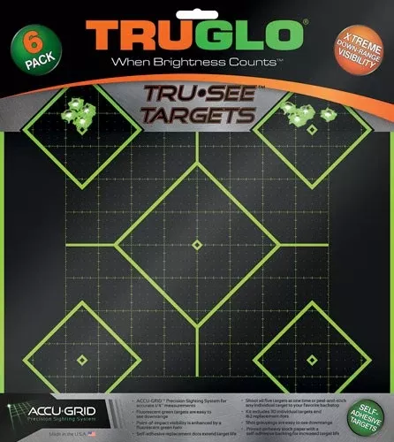 Truglo Tru-see Reactive Target – 5 Daimond 6-pack Green