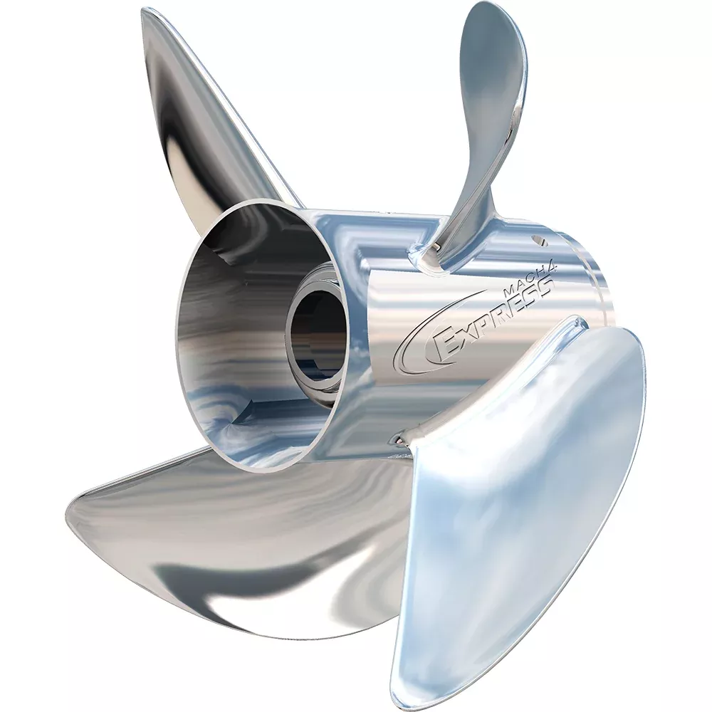 Turning Point Express Mach4 – Left Hand – Stainless Steel Propeller – EX-1423-4L – 4-Blade – 14.3″ x 23 Pitch [31502341]
