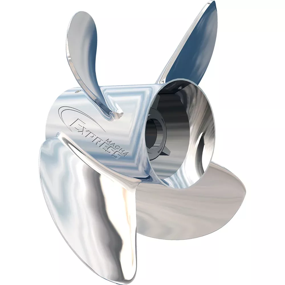 Turning Point Express Mach4 – Right Hand – Stainless Steel Propeller – EX-1417-4 – 4-Blade – 14.5″ x 17 Pitch [31501731]