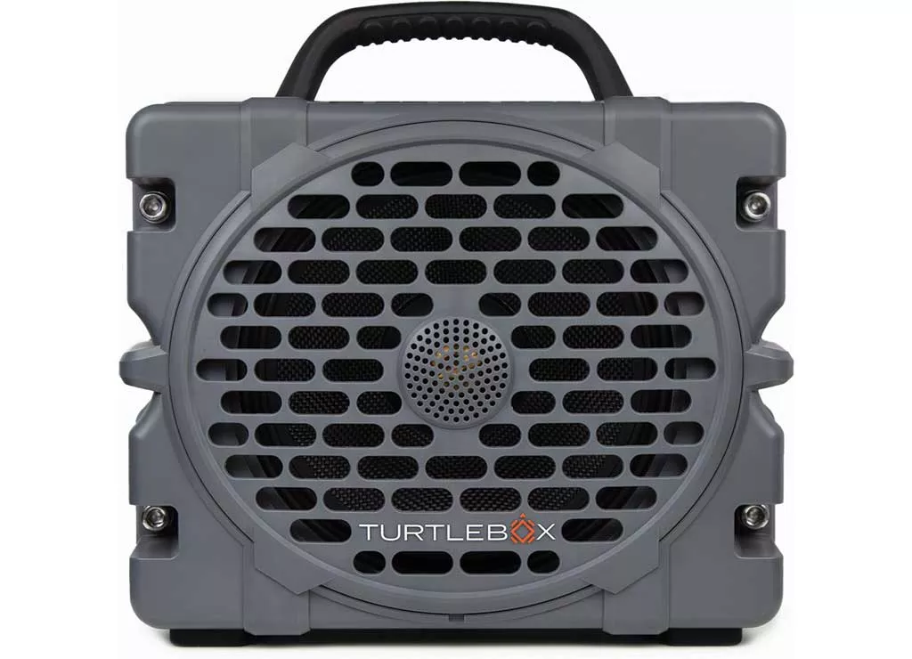 Turtlebox Grande Portable Speaker; Largest, Waterproof And Floats; Gray• TB-GRAN-G1-GRAY-1