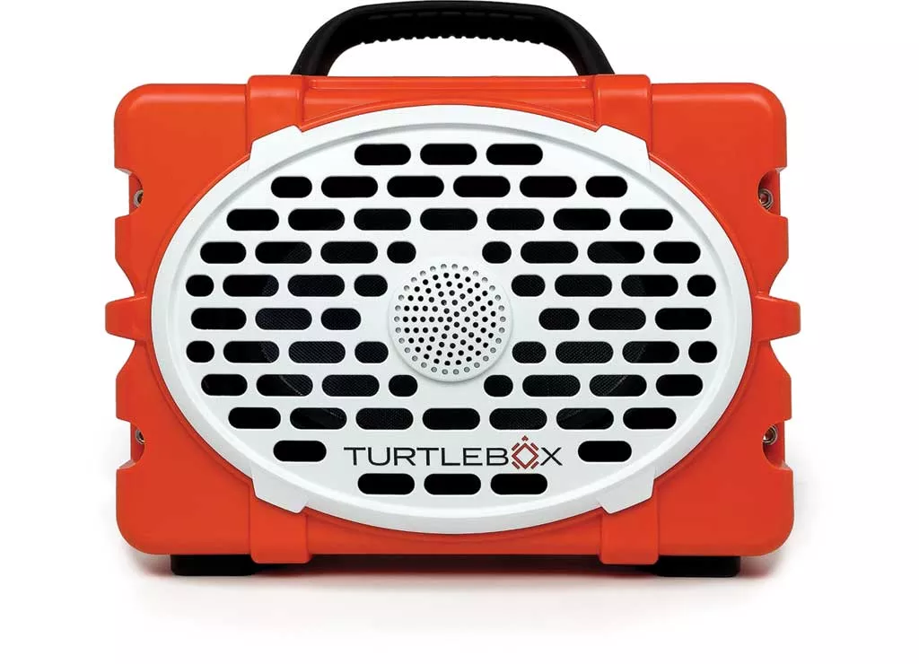 Turtlebox The Original Turtlebox Portable Speaker; Waterproof And Floats; Orange• TB-ORIG-G3-ORG-BLK-BLK-2 New