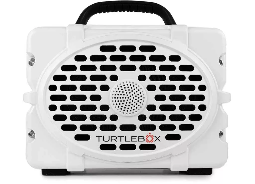 Turtlebox The Original Turtlebox Portable Speaker; Waterproof And Floats; White• TB-ORIG-G3-WHT-BLK-BLK-2