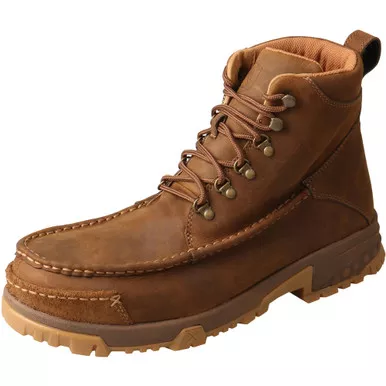 TWISTED X Men's CellStretch Work 6in Comp Toe Distressed Saddle Boot (MXCC001)