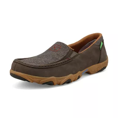 TWISTED X Men's Slip-On Eco Dust and Cocoa Driving Moc (MDMX002)