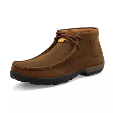 TWISTED X Men's Work Chukka Distressed Saddle Driving Moc (MDMSD01)