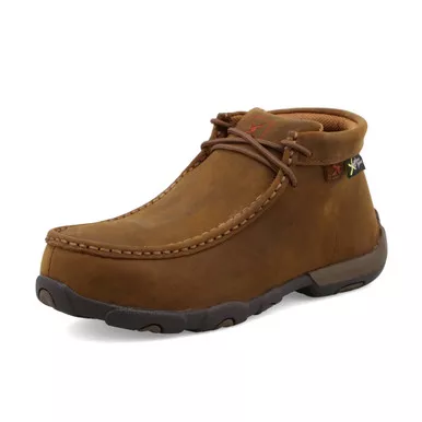 TWISTED X Women's Work Chukka Distressed Saddle Driving Moc (WDMCTM1)