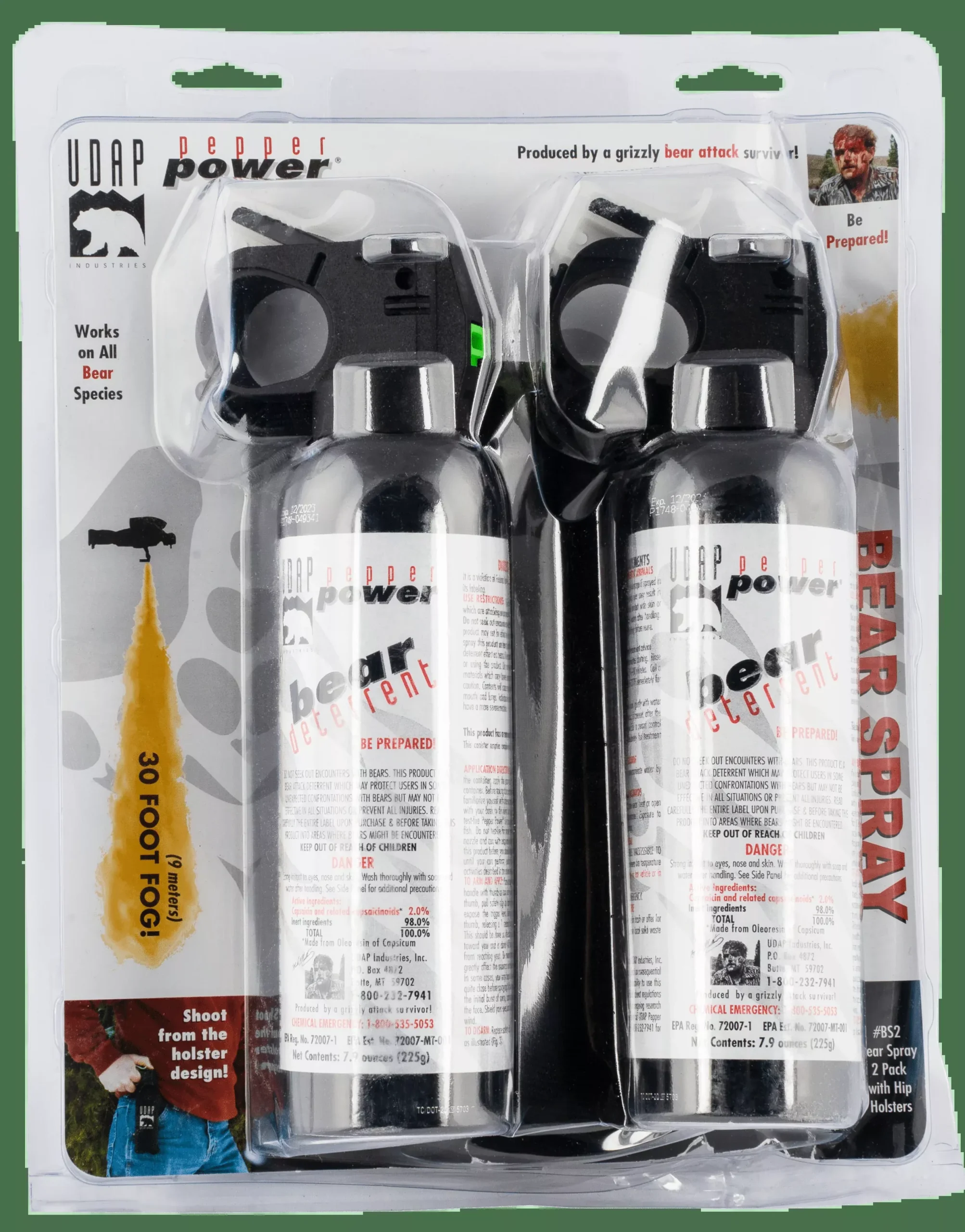 Udap Bear Spray, Udap Bs2 Bear Spray 225g2pk