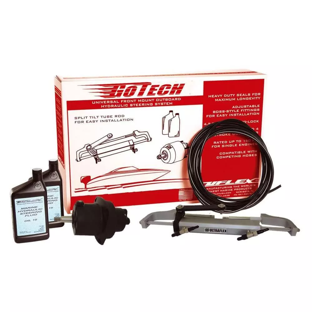 UFlex GoTech™ 1.0 Universal Front Mount Outboard Hydraulic Steering System - GOTECH 1.0
