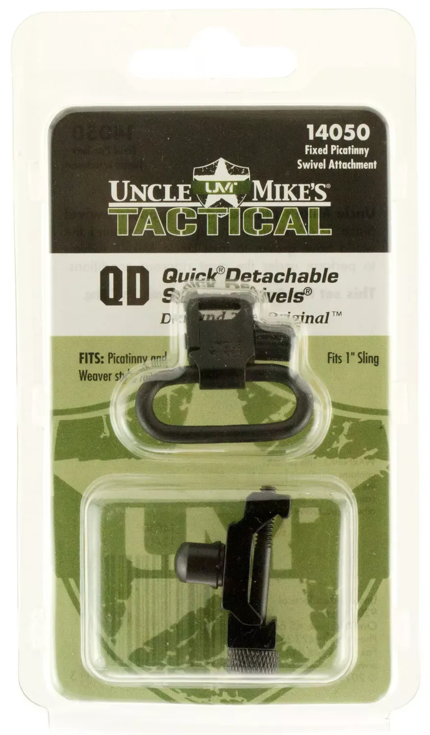 Uncle Mike's Super SwivelBlack 1" Push Button Rifle Picatinny/Weaver