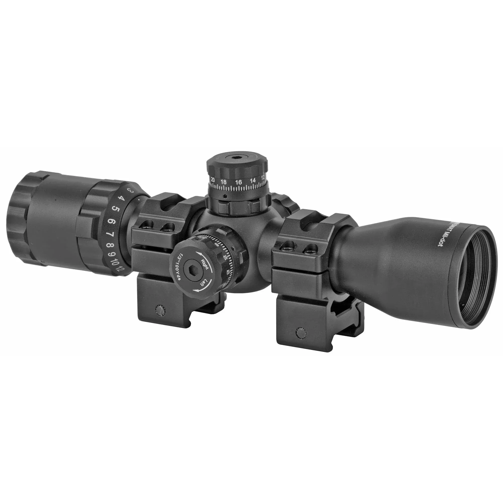 Utg 3-12×32 Scope Side Ao Mildot Qd