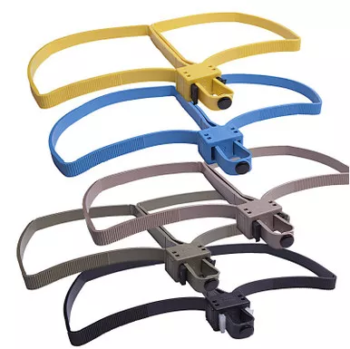 UZI Single Use Double Restraint Flex Cuff Law Enforcement Police Handcuffs