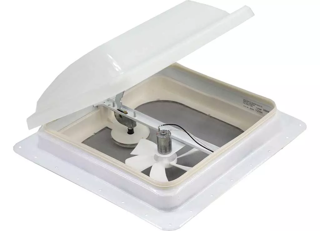Ventline Ventadome Powered Roof Vent White Dome• V2094-501-46