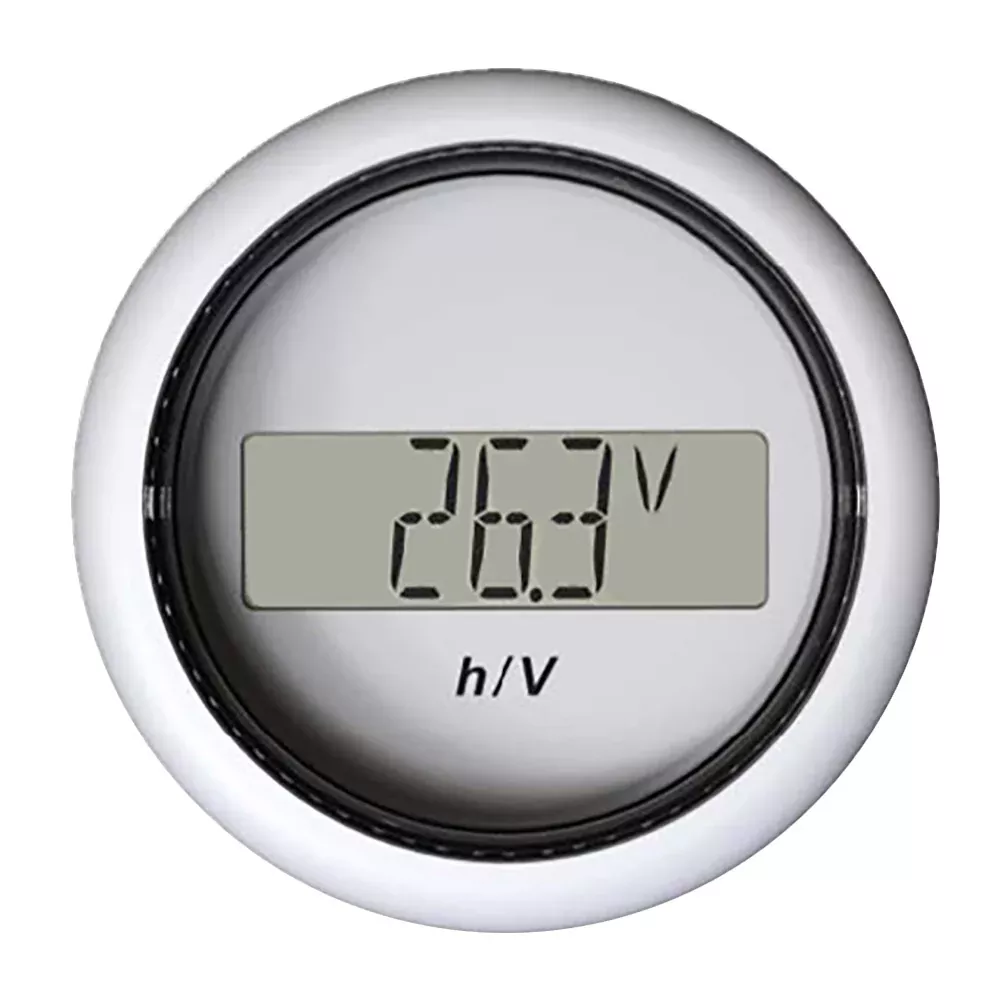 Veratron 52MM (2-1/16″) ViewLine Hour Counter-Voltmeter – White [B00006302]
