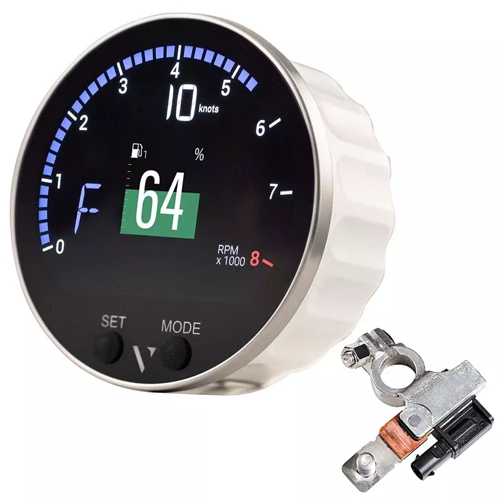 Veratron 85mm (3-3/8″) VMH-35 Multifunction Gauge w/Battery Sensor