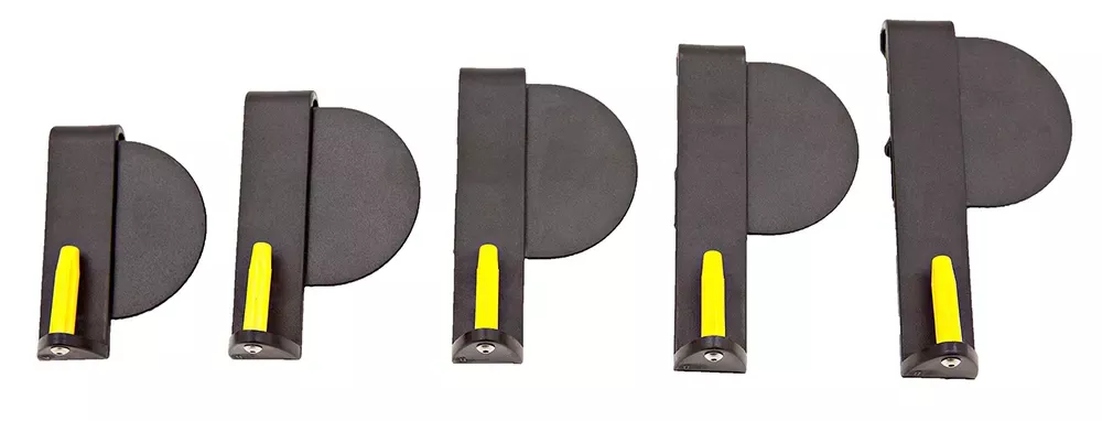 Versacarry Zerobulk Extra Small Clip w/Yellow Derlin Barrel Retention Rod IWB 2.75″ 380 ACP Ambidextrous
